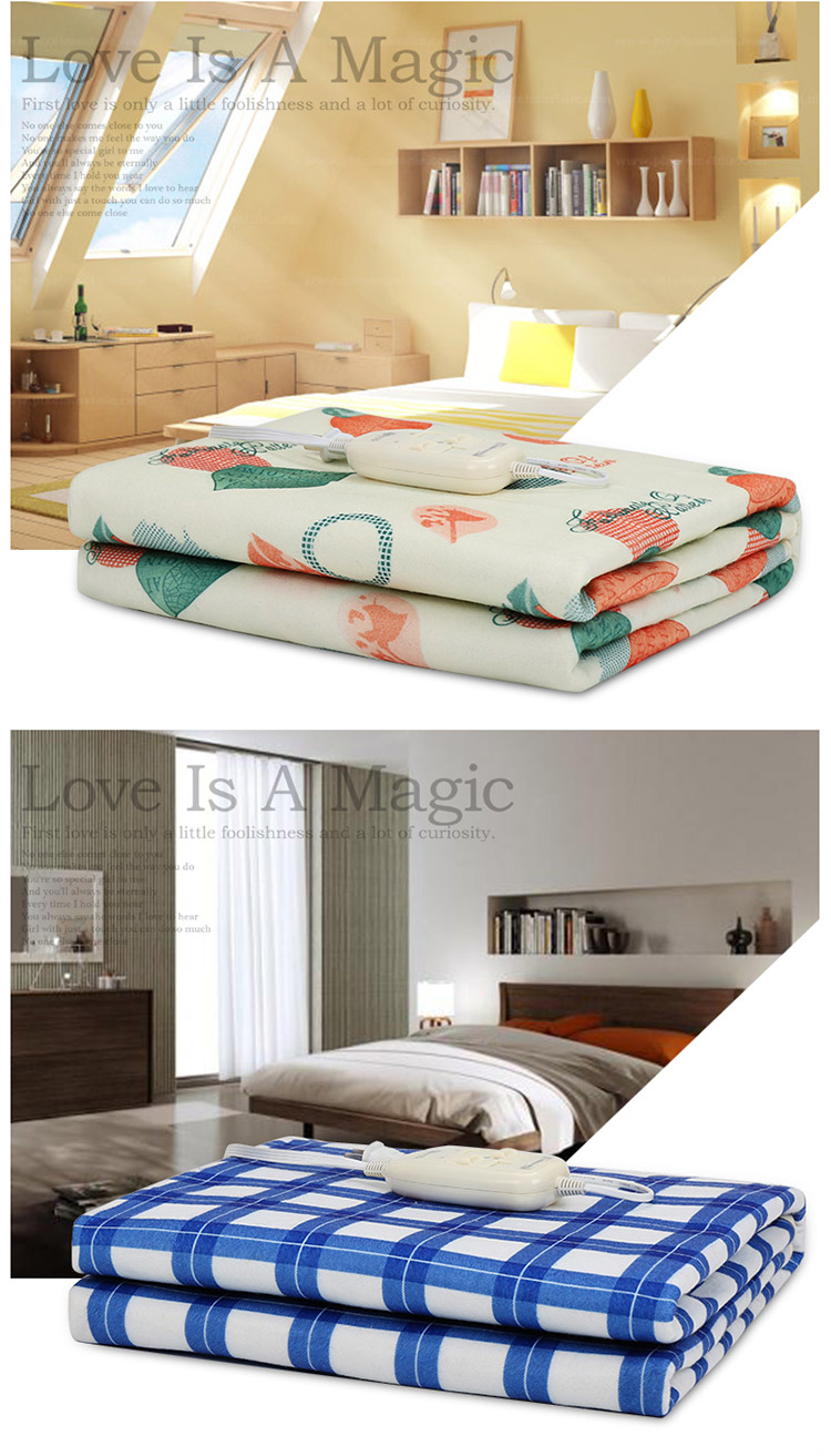 Clivia chăn điện đơn điều khiển kép không thấm nước nhiệt 2 m 1 m 8 dày 1,5 tăng ba nhíp điện giá chăn điện